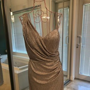 Caché Cocktail Dress - silver